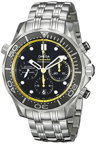 Omega Men's 21230445001002 Analog Display Automatic Self Wind Silver Watch