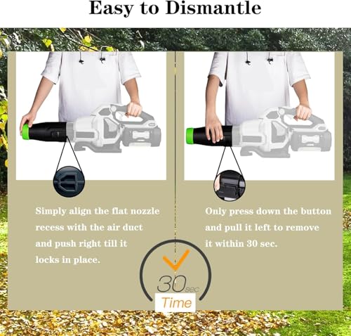 image for Rozlchar Stocky Car Drying Nozzle Compatible for EGO Leaf Blower, Leaf