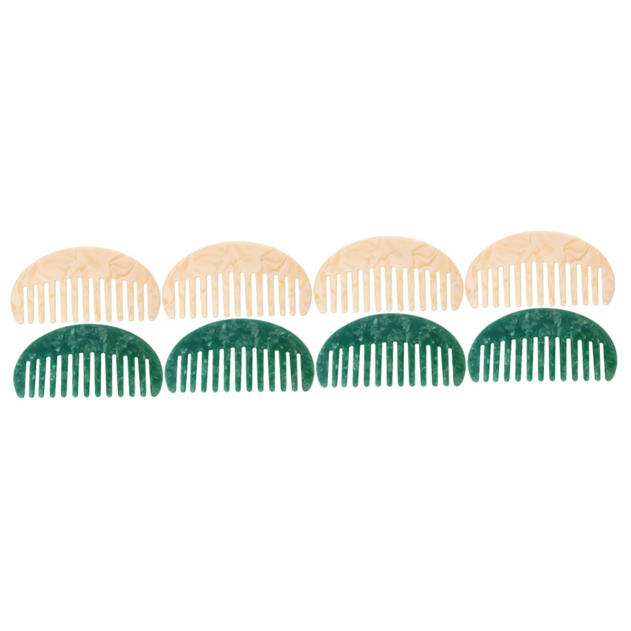 FRCOLOR 8 pettini antistatici larghi per capelli ricci, pellicola acetato, di alta qualità
