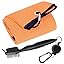 Orange Towel+black Brush