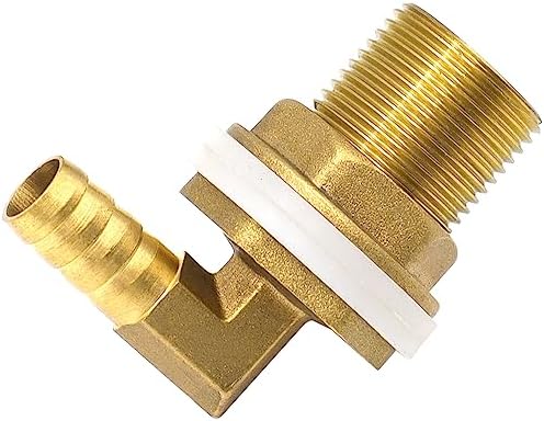 Tuyau Recuperateur D Eau De Pluie Raccord Cuve Eau 2 Pièces Raccord Citerne Eau De Pluie, Passage Universel Pour Citerne De Pluie, 3/4 Pouces Douille De Seau à Pluie En Laiton, Pour