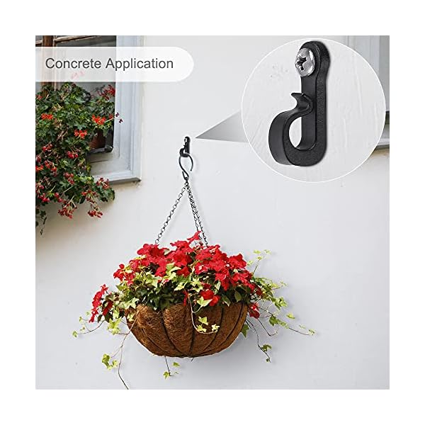 Seleware q hanger hooks for outdoor string lights, christmas light hooks with screw, indoor outdoor light hooks clips for hanging string lights fairy lights patio light - image 5
