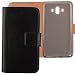 Produktbild Gukas PU Leder Tasche Hülle Für Huawei Mate 10 ALP-L29 5.9" Handy Flip Design Brieftasche mit Karten Slots Schutz Protektiv Case Cover Etui Skin (Farbe: Schwarz)