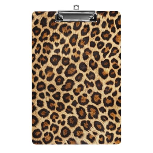 クリップボード A4 縦型 ヒョウ柄 豹柄 ファイルボード 壁掛け 画板 書きやすい お会計ボード て持ち運びやす 文書整理 文房具 会議パッド 事務用品 メモ 学校 家庭用バインダー