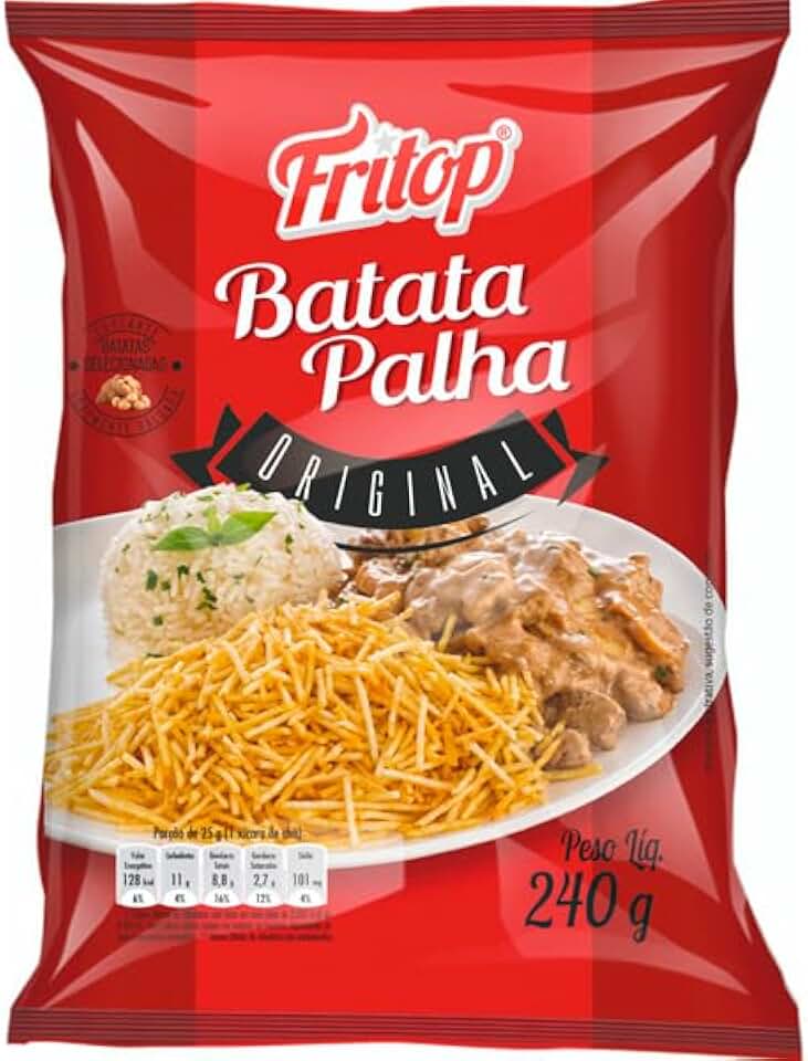 Batata Palha Tradicional, Batatas Fritas Crocantes em Palha, 240g