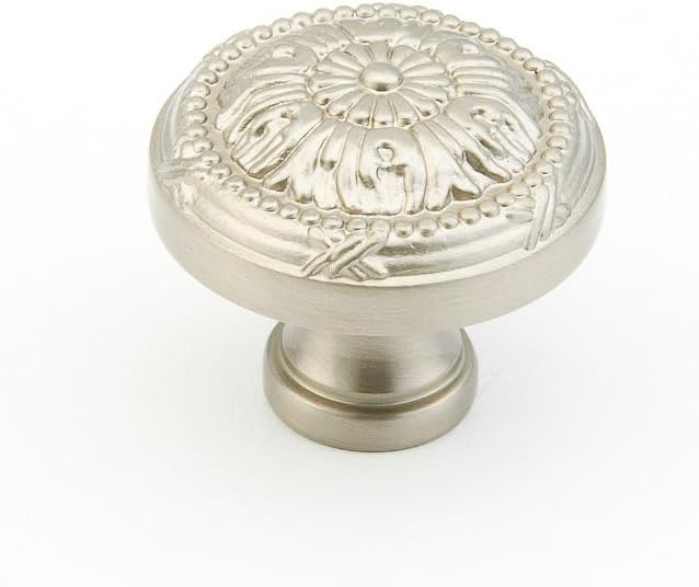 Schaub Versailles Collection 1-1/4 in. (32mm) Knob, Satin Nickel - 751-15