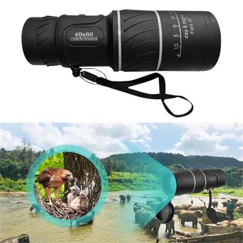 40x60 Small Monocular Telescope, HD High Powered Compact Lightweight Monoculars,Black Striped Design Mini Telescope for Watching Hiking Travelling Stargazing Outdoor Adventures Cruise Ship - image 7