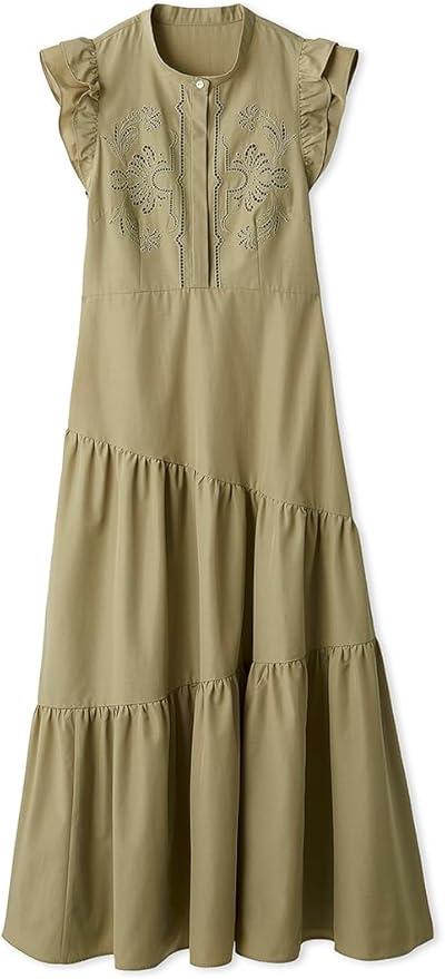 Amazon.co.jp: [フレイ アイディー] カットワークティアード