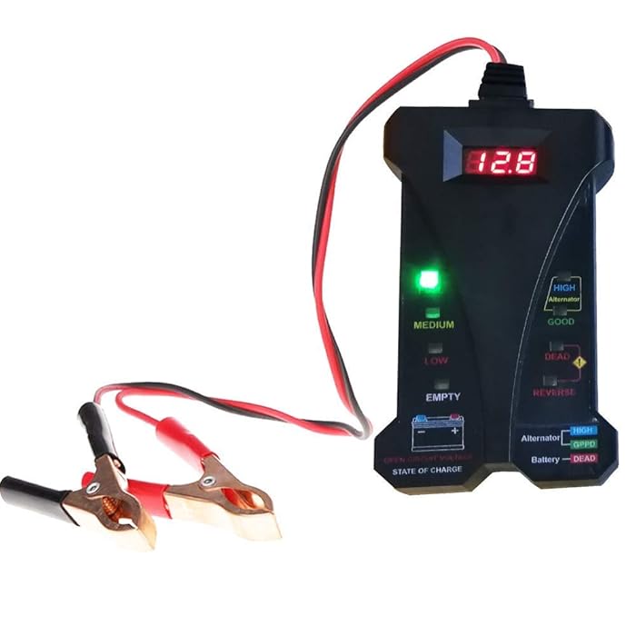 Buy cleanpower 12V Digital Car Battery Tester Alternator Tester