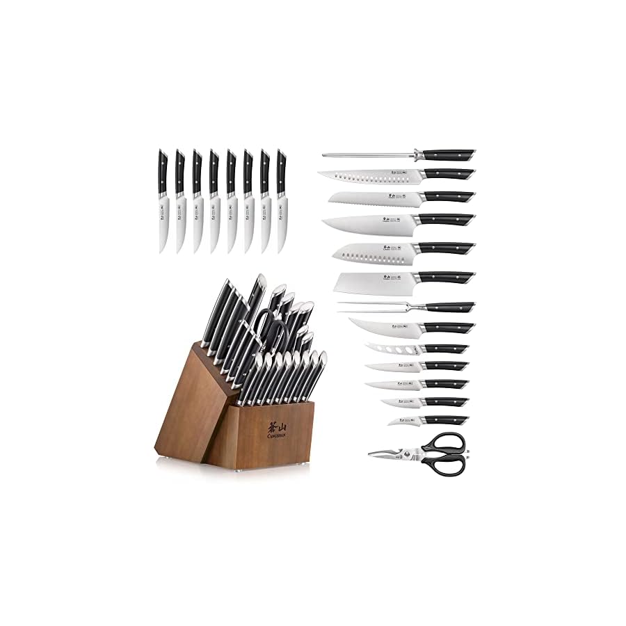 Cangshan-HELENA-Series-German-Steel-Forged-Knife-Block-Set-23-Piece-Black Cangshan HELENA Series German Steel Forged Knife Block Set (23-Piece, Black)