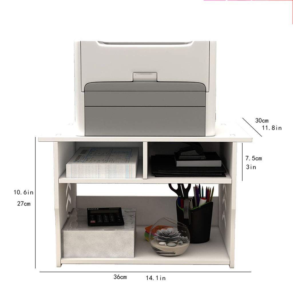 druckerständer Desktop-Drucker-Stand-Multi-Layer-Fax-Maschinenständer, verwendet für Büro-Schlafzimmer-Dokument-Rack-Scanner-Regalgröße: 36 × 30 × 27cm druckerschrank