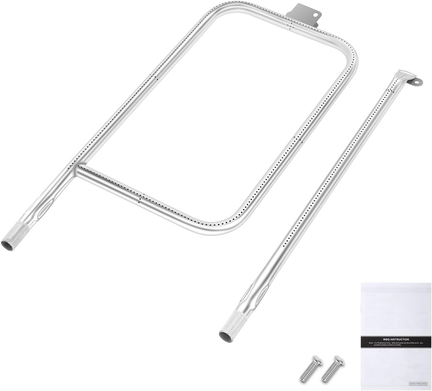 65032 Grill Burner Tube for Weber Q3200, Q3000, Q320, Q300, 404341, 57060001, 586002 Gas Grills, Replacement Kit for Weber Q3 Series, Replaces 60036, 80385, 304 Stainless Steel, 22.75 inch