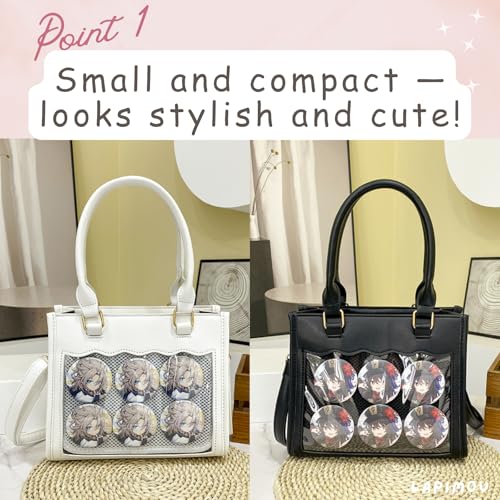 Ita Bag Kawaii Cute Small Shoulder Bag Mini Handbags Pin Display Bags with Insert Cutecore Kawaiicore3