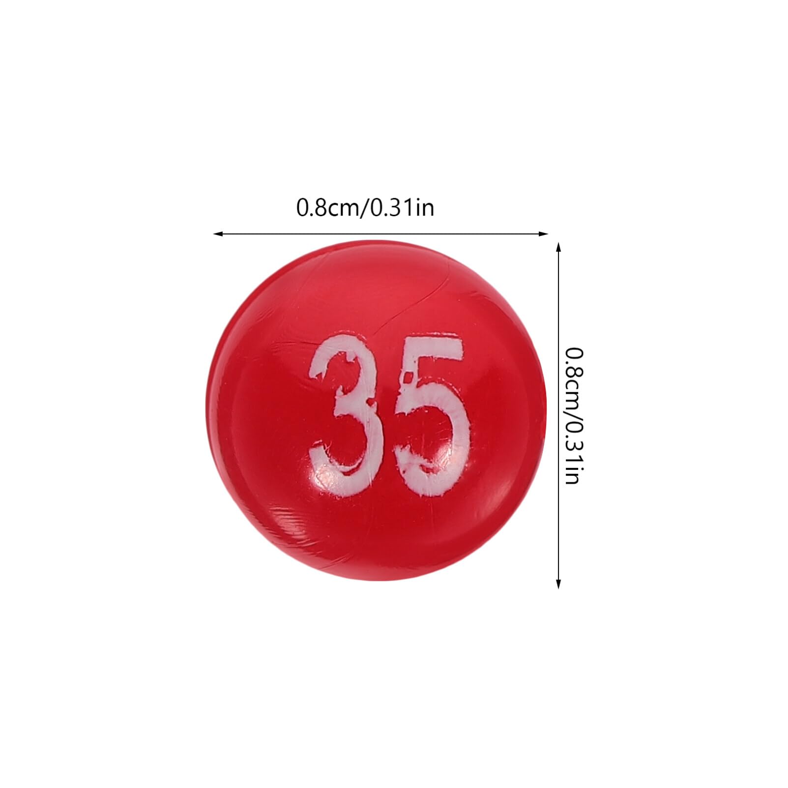 HOLIDYOYO Numbered Party Lottery Balls Set including 35 Red and 12 Blue Plastic Raffle Balls for Bingo Games and Group Draw Activities - Image 3