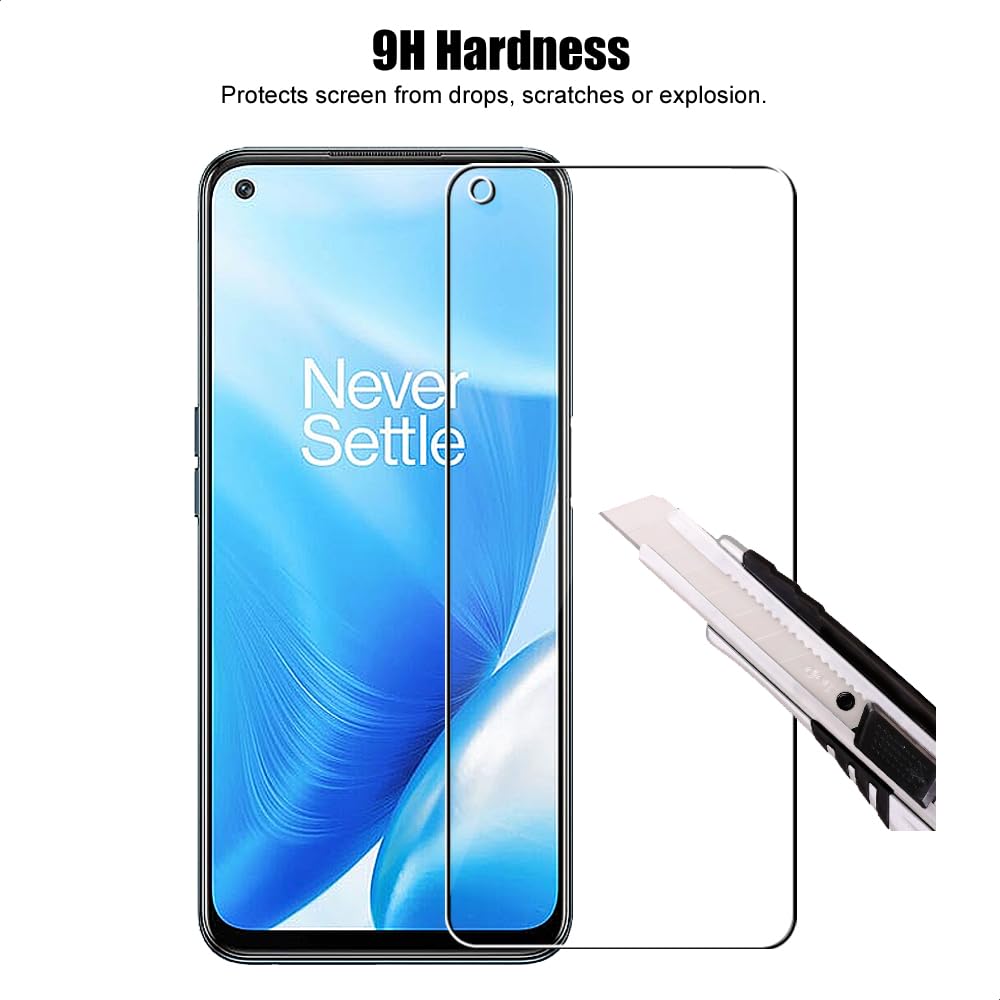 Displayschutzfolie für OnePlus Nord N200 5G Panzerglas mit Kameraobjektivschutz, Anti-Kratzer, HD Klar, 3 Stück