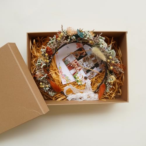 Corona seca para novia estilo boho miniatura 3