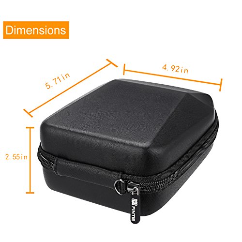 Fintie Protective Case For Fujifilm Instax Sp-3 Mobile Printer - Shockproof Hard Shell Carrying Case With Inner Pocket/Removable Strap, Vintage Black #TOP4