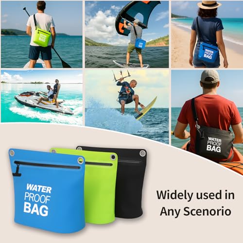 BLUEVER Wasserdichte Tasche,Leichter Dry Bag Wasserdichter Sack für Outdoor, Camping, Wandern, Strand, Kajak, Schwimmen
