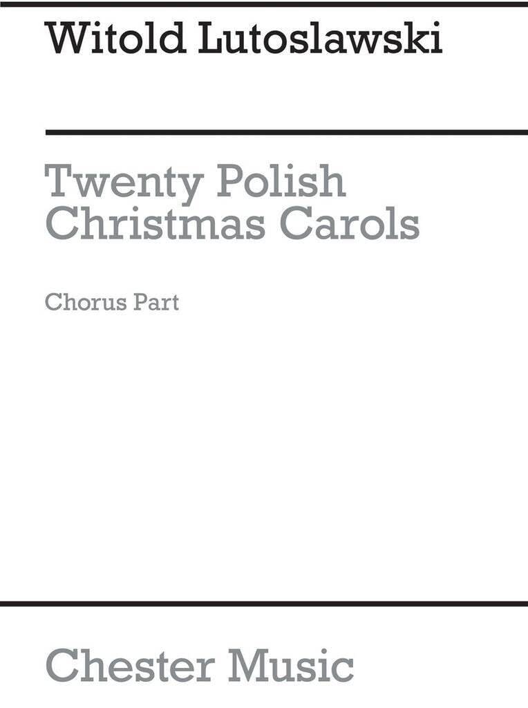 Twenty Polish Christmas Carols: Chorus part