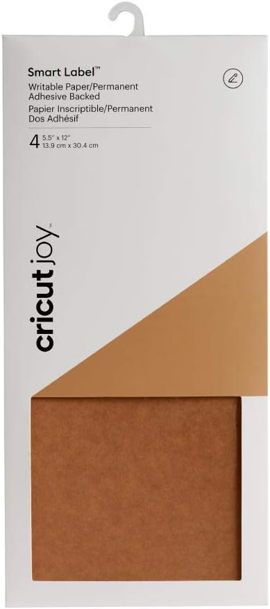 Cricut Joy Smart Label Writable Paper - Craft Paper - 5.5" x 12" - DIY Label Making for Home Organization, Wedding Labels, Address Labels