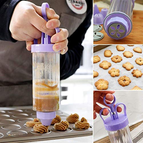 KABB Cookie Press Gun Kit, Pink - Thumbnail 3