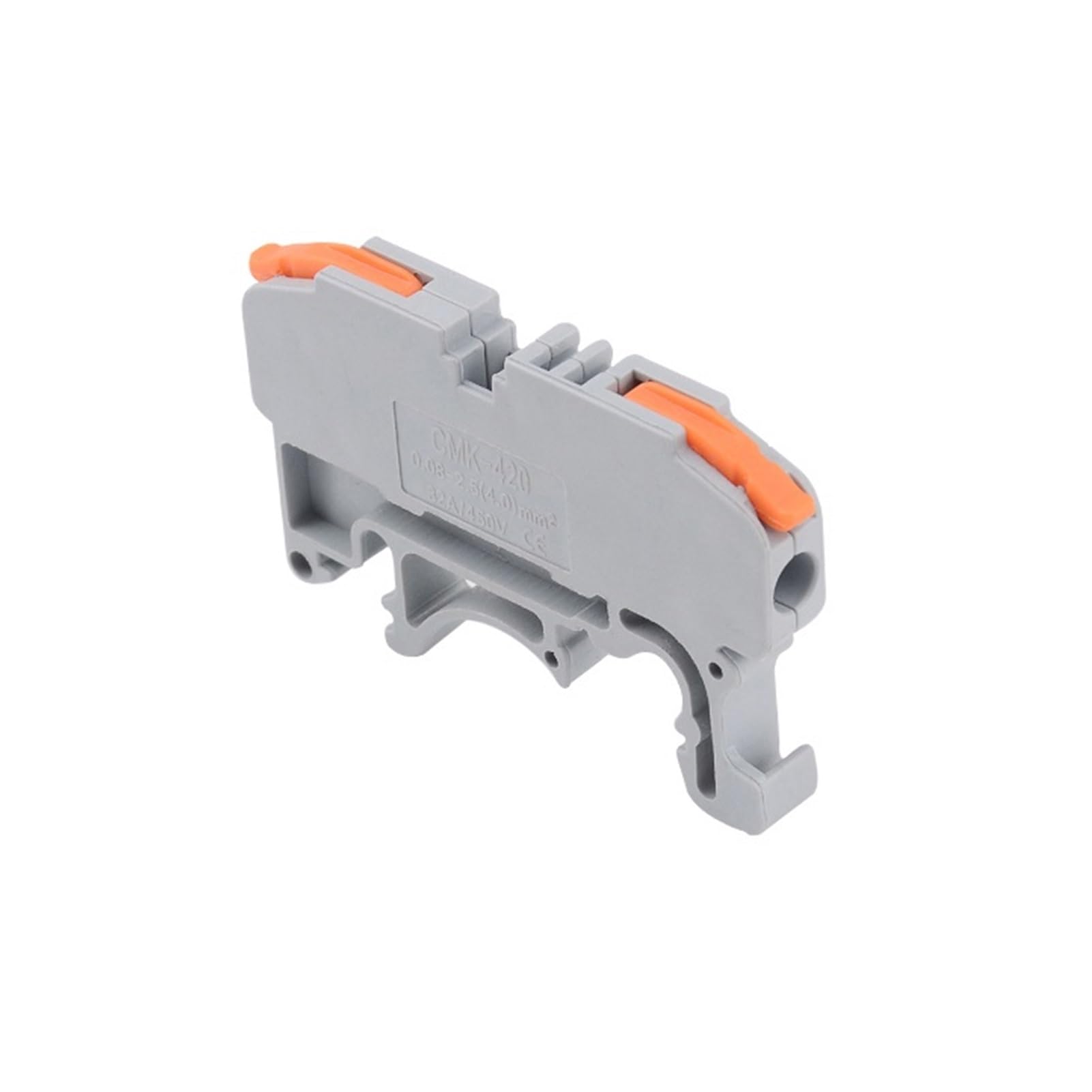 Morsettiera for guida DIN CMK420, connessione rapida 32 A 420 V(CMK420 Orange 50Pcs)