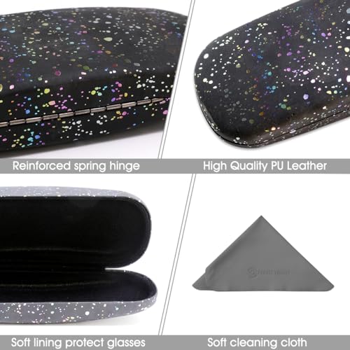 Image of PERFECTSIGHT Hard Shell Eyeglasses Case, Kawaii Protective Glasses Case for Kids, Cute Eyeglass Case for Women Men Girls