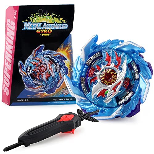 Juego de tapas giratorias, giroscopio, giroscopio, novedad, juegos de metal, Fusion Battling Tops con lanzador, regalo de cumpleaños para niños, niñas y niños Cover