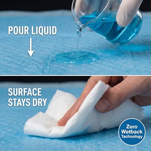 DryCuddle Disposable Changing Mat Baby [100 Pack] Ultra Absorbent Leakproof Diaper Changing Mat, 60x45 cm Soft Waterproof Underpads for Newborns, Postpartum Maternity & Incontinence Protection