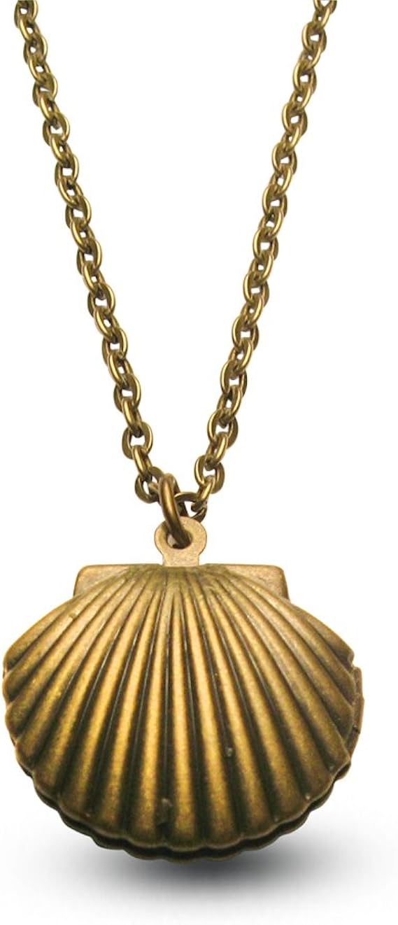 Shell Locket with Secret Message 28" Chain Clothing