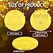 Yinkin 180 Pcs Hanukkah Gelt Coins for Hanukkah Activity Party Coins Treasure Hunt Coins for Game and Party Favors, 2 Styles(Gold)