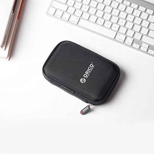 Image of ORICO EVA External Hard Drive Protection Bag for 2.5 inch Hard Drive Portable Dual Layer HDD Protector Case (Black)
