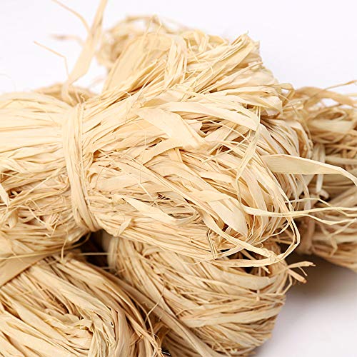 Natural Raffia Paper Christmas Raffia Ribbon For Florist Bouquets Decoration Crafts Raffia Ribbon 2X 50G #TOP2