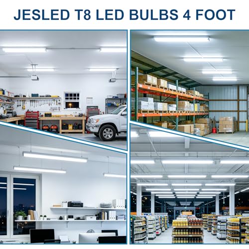 Flourescent Light Bulbs Replacement, 24W 3200LM 5000K Frosted Type A+B, 12P by JESLED - Used condition - Image 7