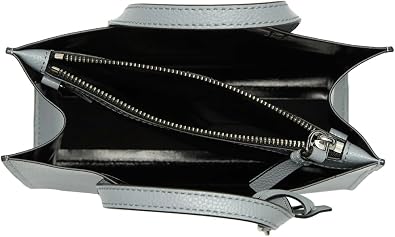 Marc Jacobs The Grind Mini Coated Leather Crossbody (Rock Grey)