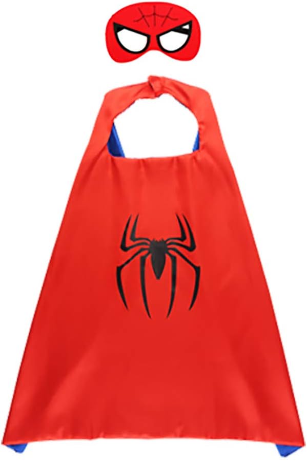 GREAHWD Superhero Cape and Mask for Kids, Boys Superhero Costume, Kids Toys for Halloween, Christmas, Birthday Parties