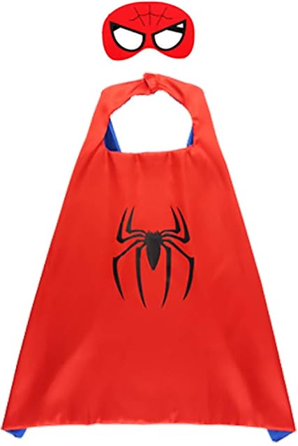 Superhero Cape and Mask for Kids, Toy for 3-9 Year Old Boys Girls Dress up Superhero Costume