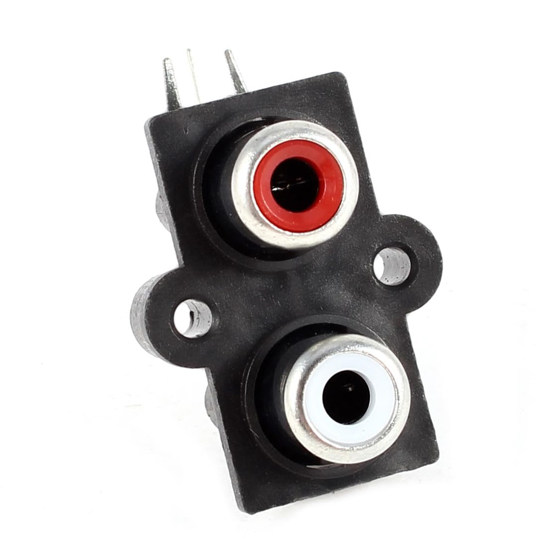 Sourcingmap® 2 x gniazdo cinch czerwone białe kątowe złącze wideo AV PCB Jack de