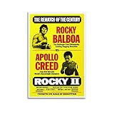 SUANQ Rocky Balboa Poster Rocky 2 Poster Apollo Creed Vs The Italian Chicken Poster Poster Decorative Painting Canvas Wall Art Living Room Posters Bedroom Painting 12x18inch(30x45cm)