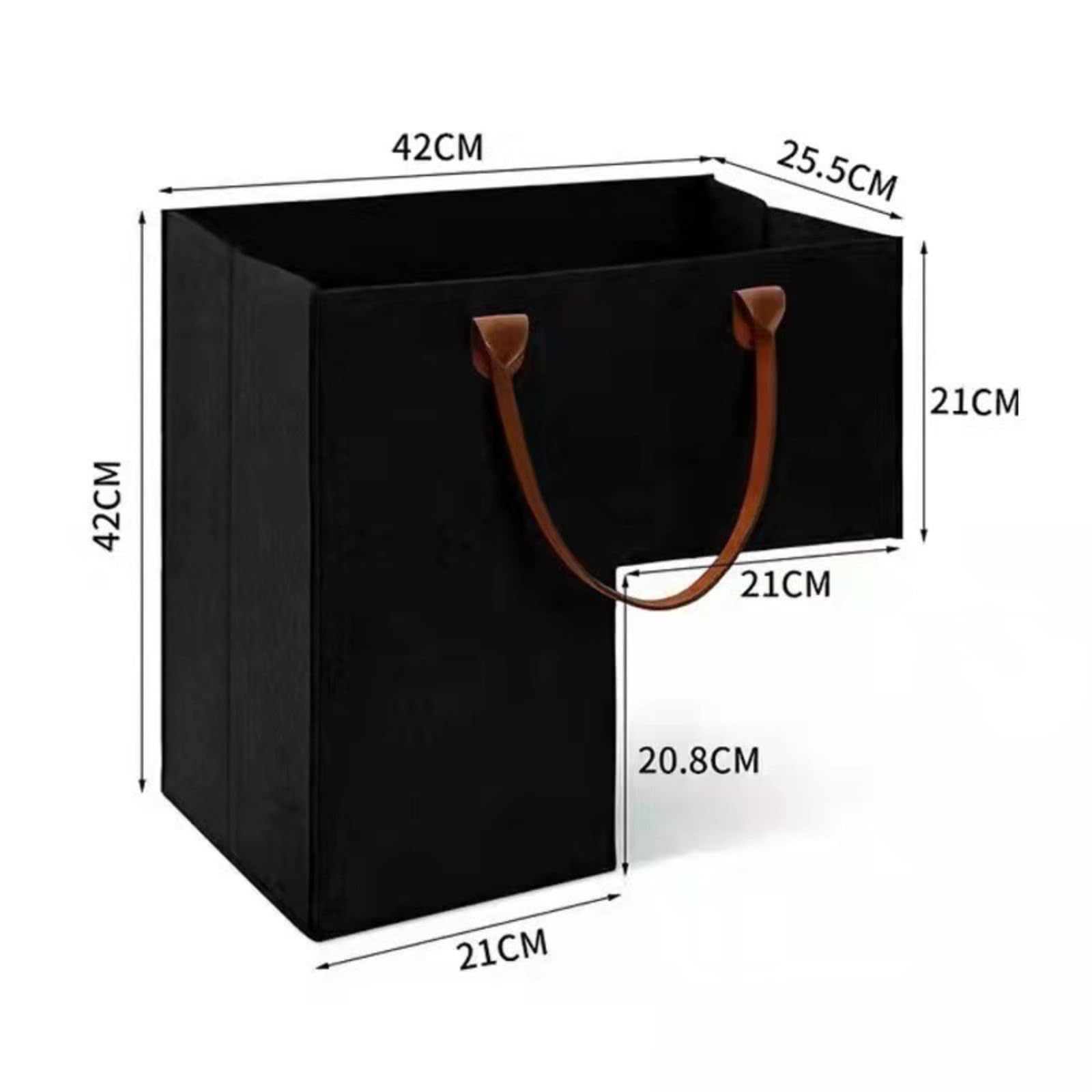 Set di 2 cestini per scale a forma di L, cestino per gradini in feltro per biancheria e giocattoli, organizer per scale salvaspazio per oggetti domestici, adatto per scale in legno