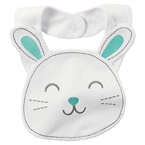 Carters Easter Terry Teething Bib Bunny White