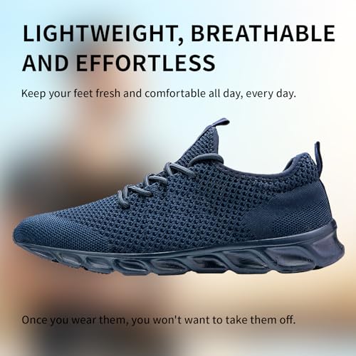 Linenghs Mens Running Shoes Tennis Gym Sneakers Casual Slip On Walking Lightweight Athletic Mesh Workout Breathable Fashion Sports Shoes4