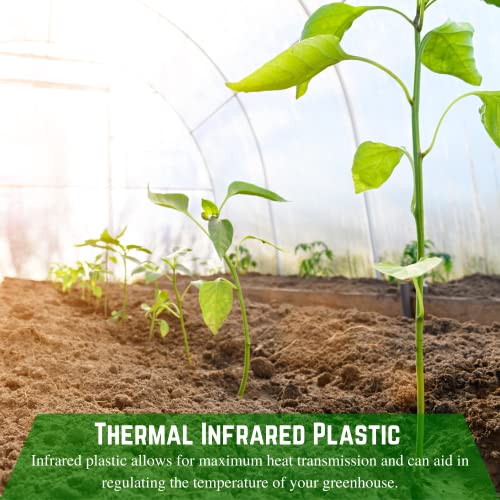 Farm Plastic Supply - Clear Irac Greenhouse Plastic Sheeting - 6 Mil - (32' X 80') - 4 Year Uv Resistant Infrared Anti-Condensate Green House Covering Thermal Greenhouse Plastic 6 Mil #TOP2