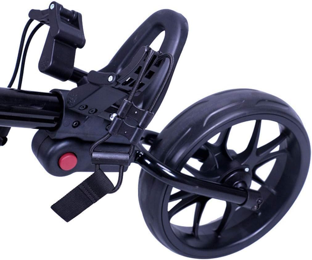 Carrello da Golf a 3 Ruote, Freno a Pedale con portaombrelli for Borsa Carrello da Golf for Carrello da Golf, Un Secondo for Aprire e chiudere Il Carrello Pieghevole