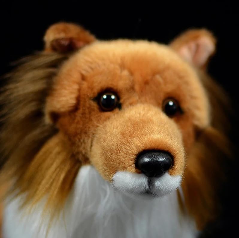 Lifelike Collie Peluche Giocattoli Vita Reale Shetland Cane Da Pastore Animale Di Peluche Cane Cucciolo Peluche Giocattoli Regali Per I Bambini 25 cm Collie