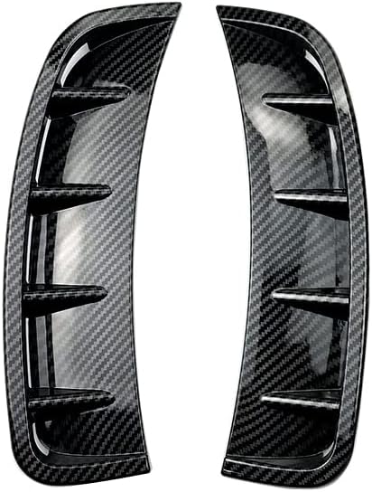 Car Front Wheel ABS Air Vent Hood Fender, Car Air Vent Hood, Front Wheel Arch Eyebrow Cover/or, Side Fender Compatible with Mercedes Benz, Carbon Fiber