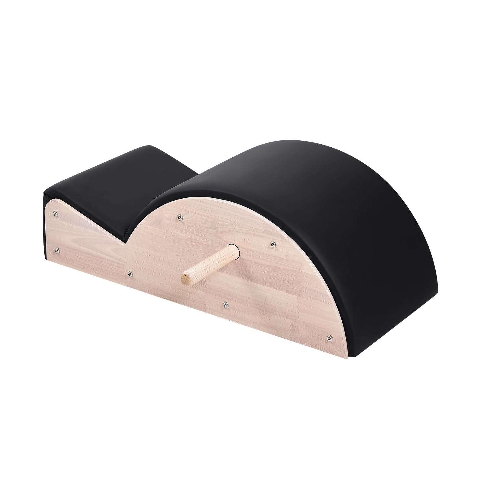 VEVOR Correcteur de Colonne Vertébrale Pilates, Arc Pilates en Bois d'Hévéa, Accessoire Yoga, Exercices Équilibre Étirement Renforcement Tronc
