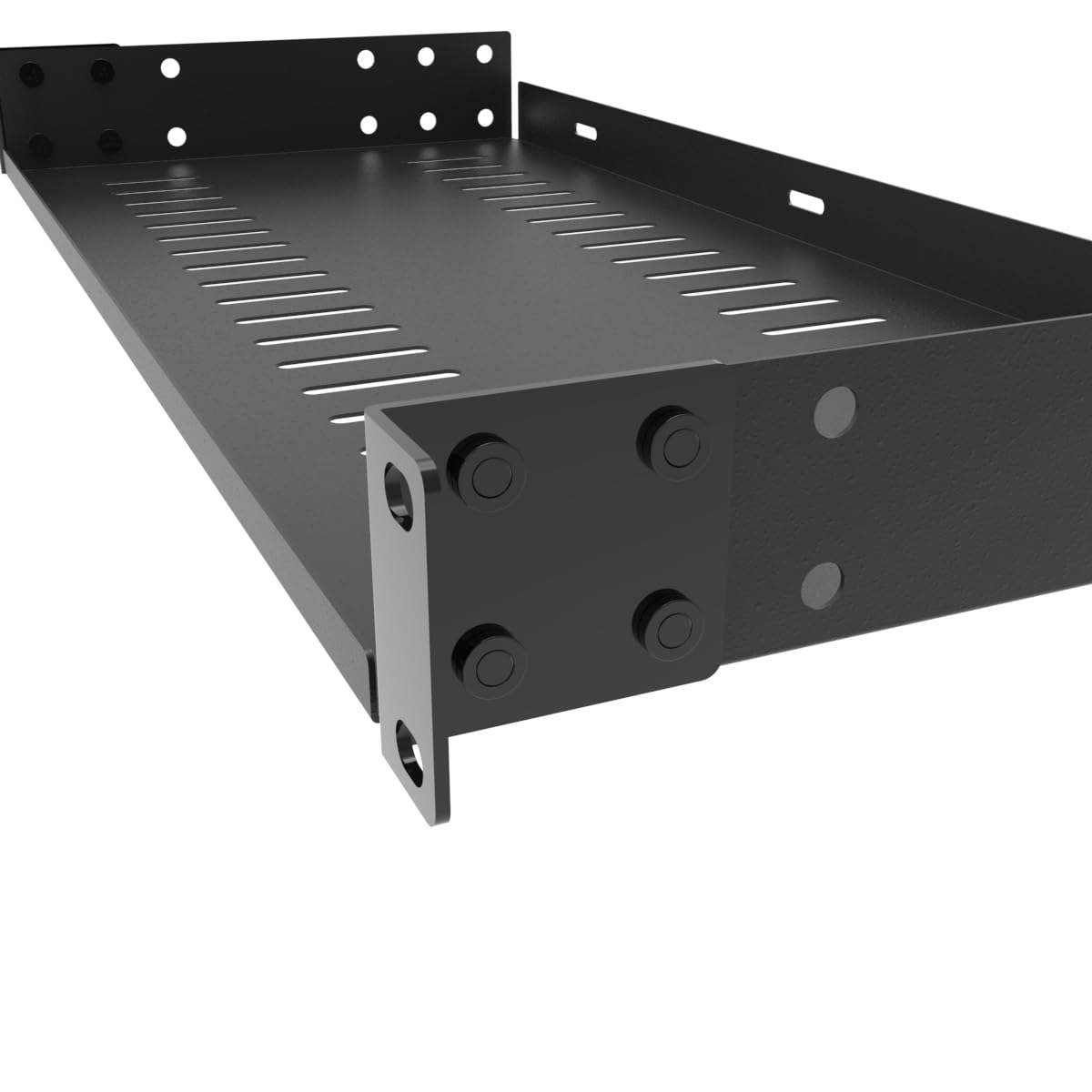 1U Server Rack Shelf - 19 Inch Vented -3