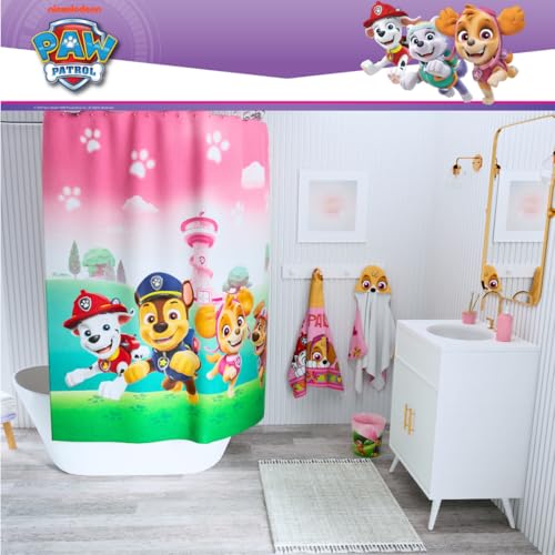 Image of Paw Patrol Girl Skye, Marshall, Chase Kids Super Soft Bath /Pool /Beach Soft Cotton Terry Hooded Towel Wrap, 24 in x 50 in, (Officially Licensed Product) by Franco