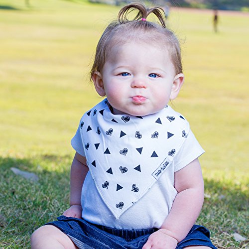 Dodo Babies Baby Bandana Drool Bib Set - 8pc Infant Bibs with 2 Pacifier Clips, Binky Case, Gift-Ready Bag - Soft Absorbent Cotton with Polyester Back - Adjustable Buttons to Fit 3-24 -Month Old Girls - Thumbnail 7
